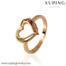 11254 Xuping bijuterias 18k anel da mulher da cor do ouro 2017
